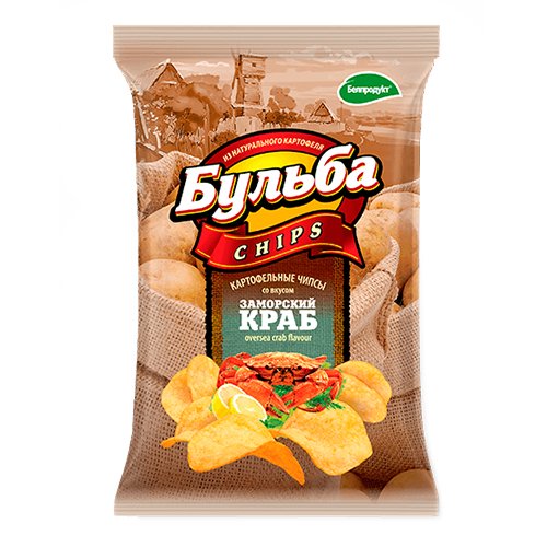 Чіпси з натуральної картоплі "Заморський краб" 0,75гр.