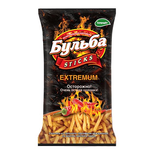 Соломка з натуральної картоплі "EXTREMUM тайський перець" 0.75гр.