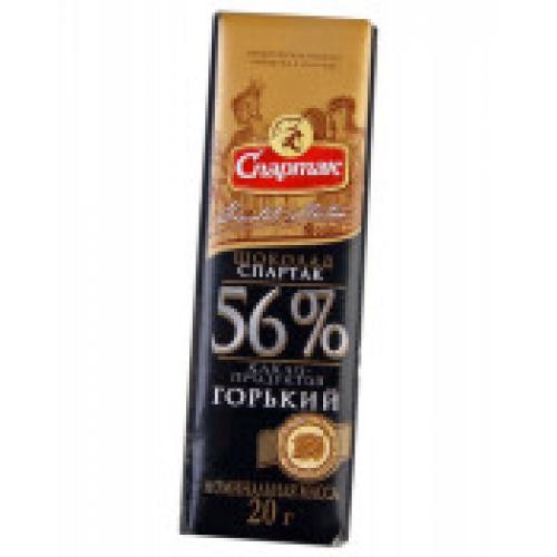 Шоколад "ГІРКИЙ 56%" 20 г