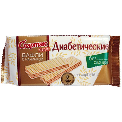 Вафлі діабетичні "Спартак" топ на сорбіті