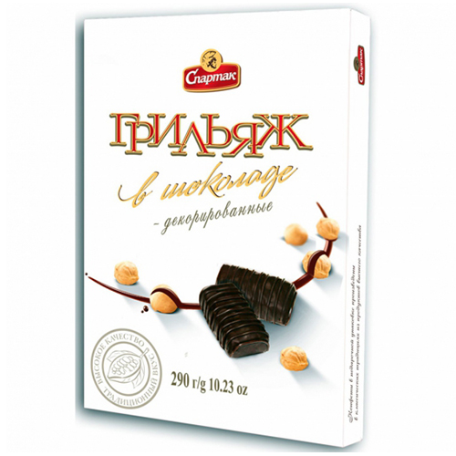 Цукерки "Грильяж в шоколаді" 290 г