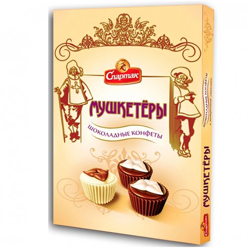 Коробка цукерок "Мушкетери" 180 г