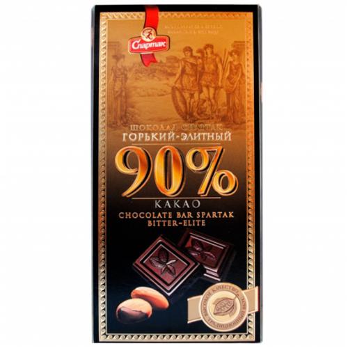 Шоколад "ГОРЬКИЙ-ЭЛИТНЫЙ 90%" 90 г