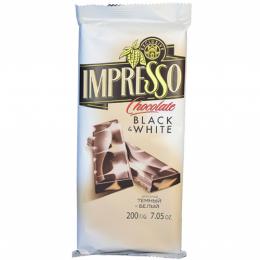 Шоколад "Impresso" темний і білий 200 г